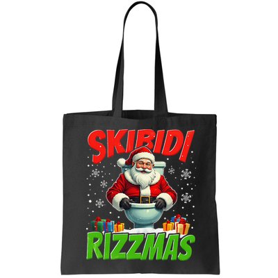 Skibid.I Rizzmas Christmas Rizz Santa Claus Charisma Cool Bag
