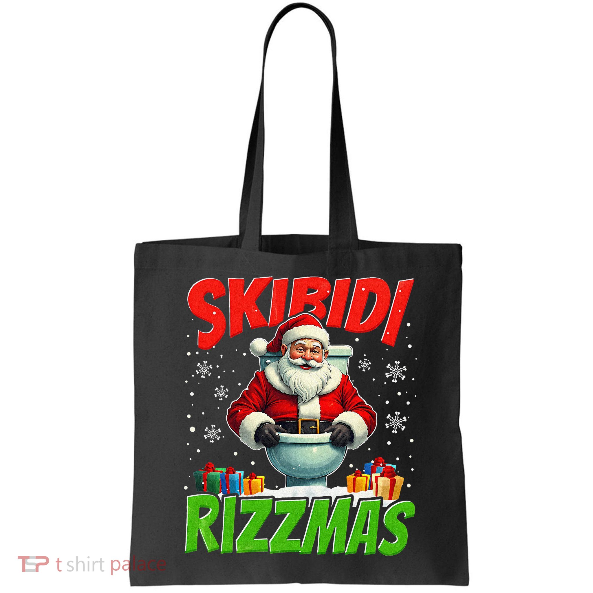 Skibid.I Rizzmas Christmas Rizz Santa Claus Charisma Cool Bag