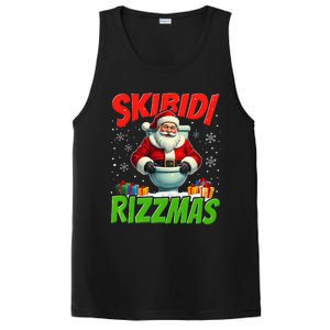 Skibid.I Rizzmas Christmas Rizz Santa Claus Charisma Cool PosiCharge Competitor Tank