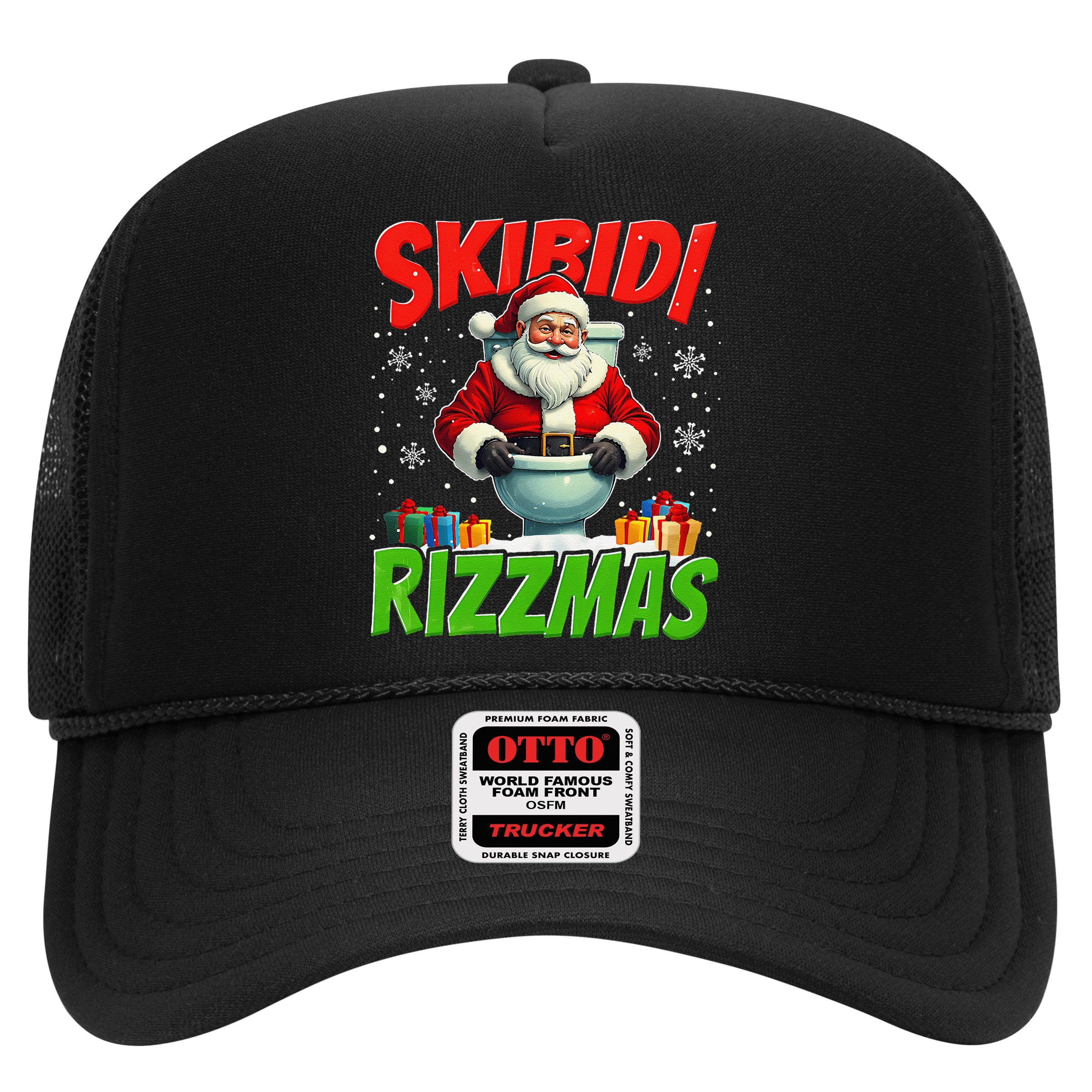 Skibid.I Rizzmas Christmas Rizz Santa Claus Charisma Cool Hat
