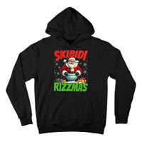 Skibid.I Rizzmas Christmas Rizz Santa Claus Charisma Cool Tall Hoodie