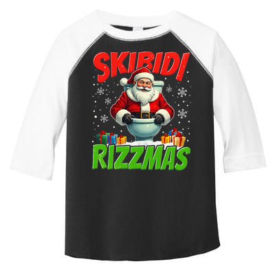 Skibid.I Rizzmas Christmas Rizz Santa Claus Charisma Cool Toddler Fine Jersey T-Shirt
