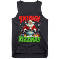 Skibid.I Rizzmas Christmas Rizz Santa Claus Charisma Cool Tank Top