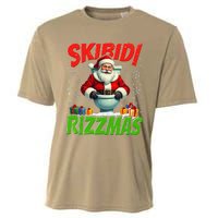 Skibid.I Rizzmas Christmas Rizz Santa Claus Charisma Cool Cooling Performance Crew T-Shirt