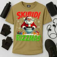 Skibid.I Rizzmas Christmas Rizz Santa Claus Charisma Cool Performance Shirt