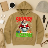 Skibid.I Rizzmas Christmas Rizz Santa Claus Charisma Cool Hoodie