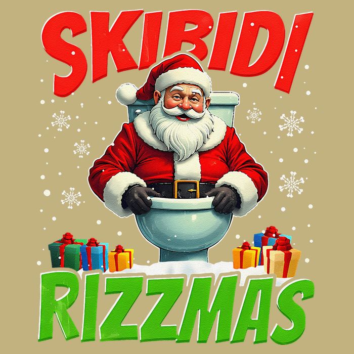 Skibid.I Rizzmas Christmas Rizz Santa Claus Charisma Cool Hoodie