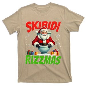 Skibid.I Rizzmas Christmas Rizz Santa Claus Charisma Cool T-Shirt