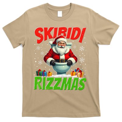 Skibid.I Rizzmas Christmas Rizz Santa Claus Charisma Cool T-Shirt
