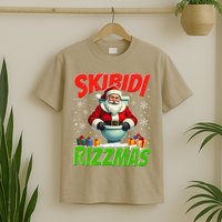Skibid.I Rizzmas Christmas Rizz Santa Claus Charisma Cool T-Shirt