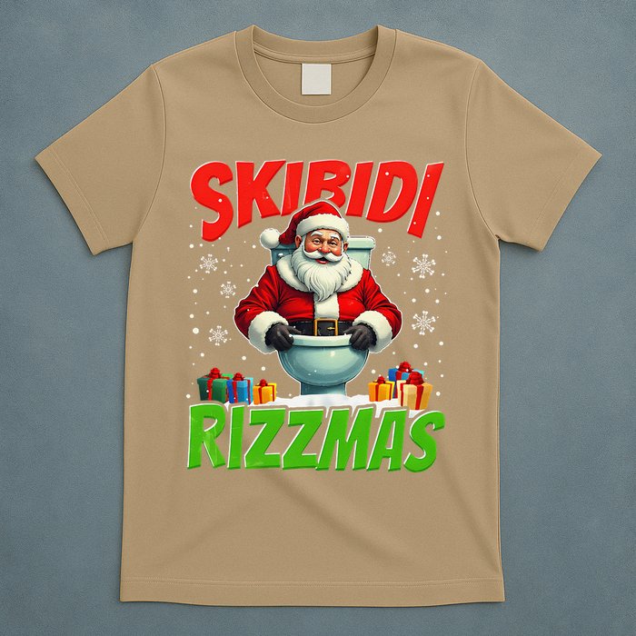 Skibid.I Rizzmas Christmas Rizz Santa Claus Charisma Cool T-Shirt