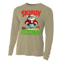 Skibid.I Rizzmas Christmas Rizz Santa Claus Charisma Cool Cooling Performance Long Sleeve Crew