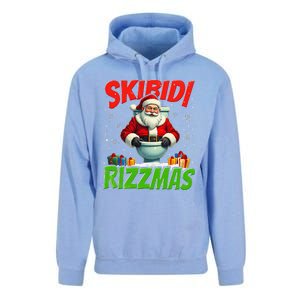 Skibid.I Rizzmas Christmas Rizz Santa Claus Charisma Cool Unisex Surf Hoodie