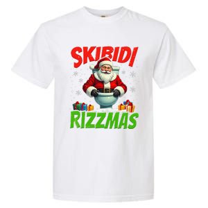 Skibid.I Rizzmas Christmas Rizz Santa Claus Charisma Cool Garment-Dyed Heavyweight T-Shirt