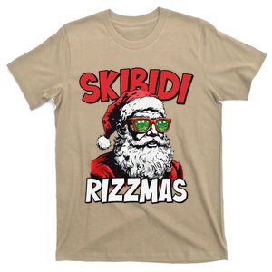 Skibid.I Rizzmas Christmas Rizz Santa Claus Charisma Cool T-Shirt