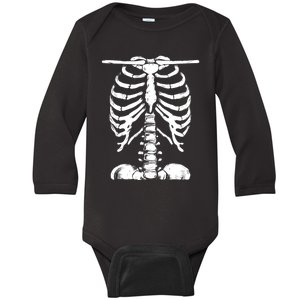 Skeleton Rib Cage Gifts Men Women Halloween Costume Baby Long Sleeve Bodysuit