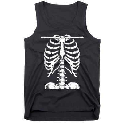 Skeleton Rib Cage Gifts Men Women Halloween Costume Tank Top