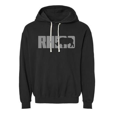 Save Rhino Clothing Rhino Rhinoceros Garment-Dyed Fleece Hoodie