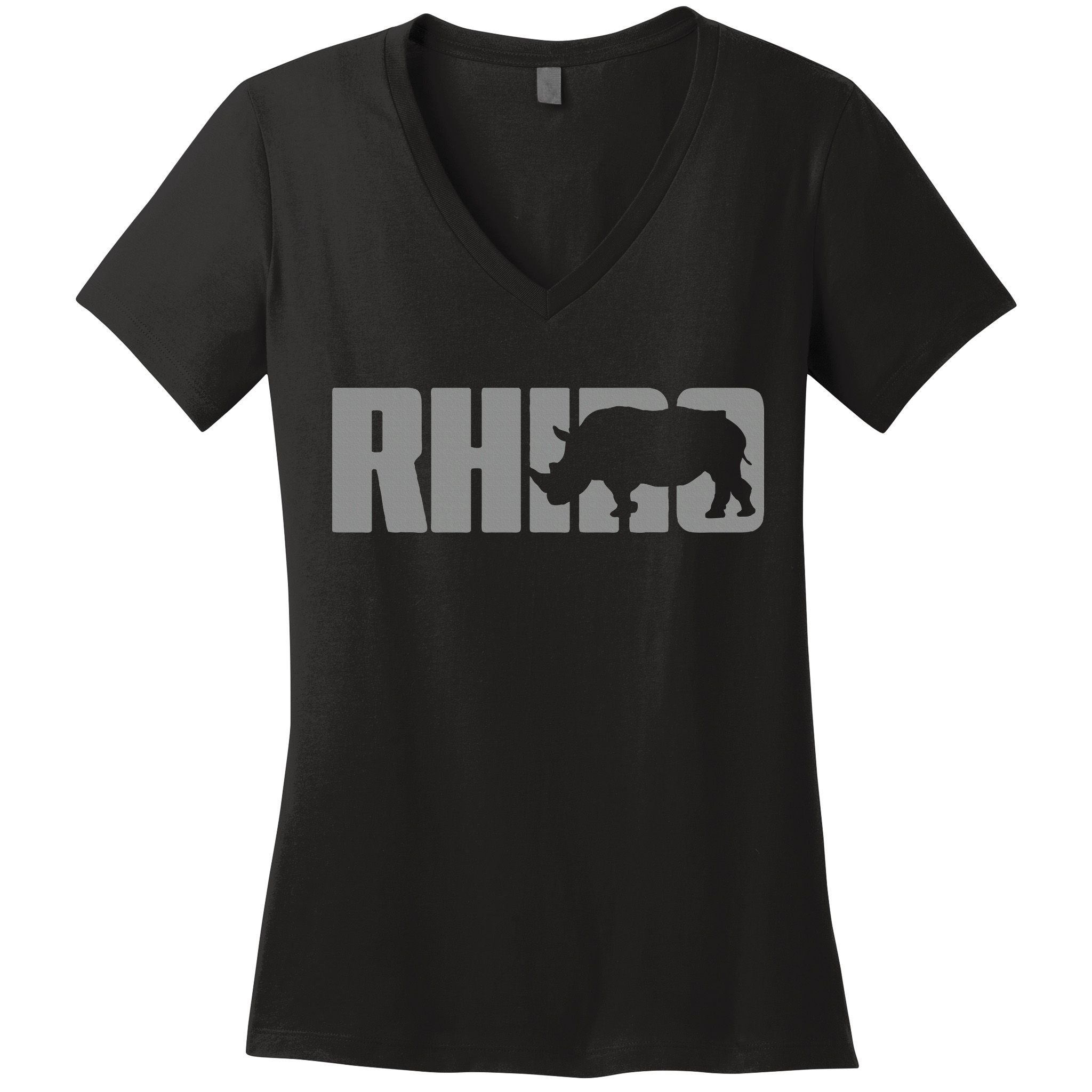Save Rhino Clothing Rhino Rhinoceros Women's V-Neck T-Shirt