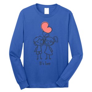 Sweet Rotic Couple It Is Love Happy Valentine's Day Gift Long Sleeve Shirt