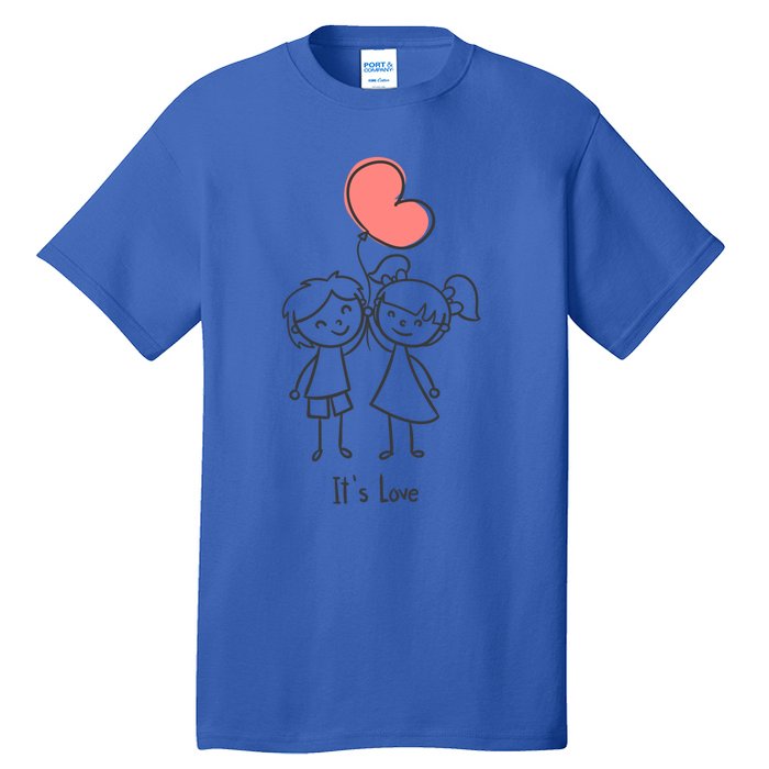 Sweet Rotic Couple It Is Love Happy Valentine's Day Gift Tall T-Shirt