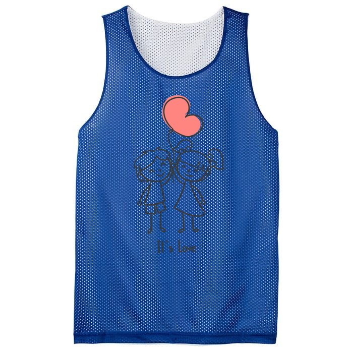 Sweet Rotic Couple It Is Love Happy Valentine's Day Gift Mesh Reversible Basketball Jersey Tank