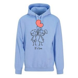 Sweet Rotic Couple It Is Love Happy Valentine's Day Gift Unisex Surf Hoodie