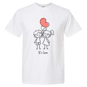 Sweet Rotic Couple It Is Love Happy Valentine's Day Gift Garment-Dyed Heavyweight T-Shirt