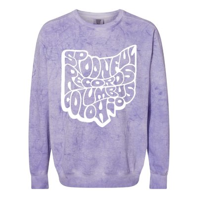 Spoonful Records Columbus Ohio Colorblast Crewneck Sweatshirt