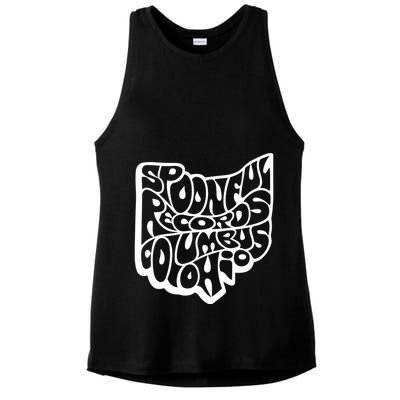 Spoonful Records Columbus Ohio Ladies PosiCharge Tri-Blend Wicking Tank