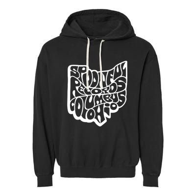 Spoonful Records Columbus Ohio Garment-Dyed Fleece Hoodie