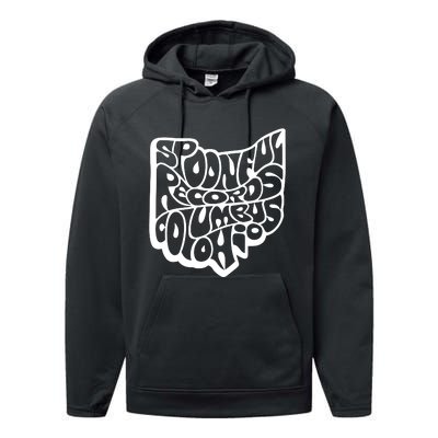 Spoonful Records Columbus Ohio Performance Fleece Hoodie