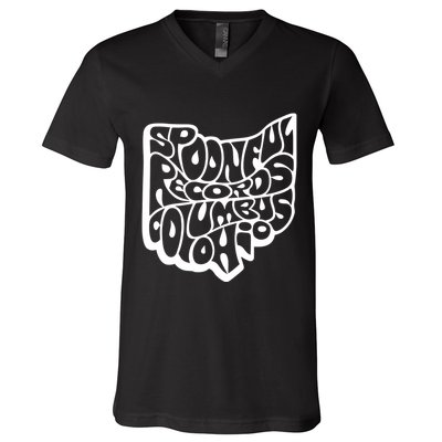 Spoonful Records Columbus Ohio V-Neck T-Shirt