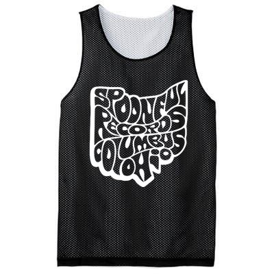 Spoonful Records Columbus Ohio Mesh Reversible Basketball Jersey Tank