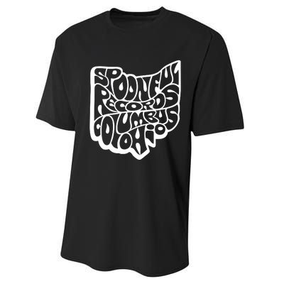 Spoonful Records Columbus Ohio Performance Sprint T-Shirt