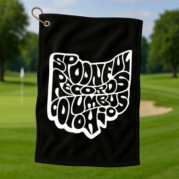 Spoonful Records Columbus Ohio Golf Towel