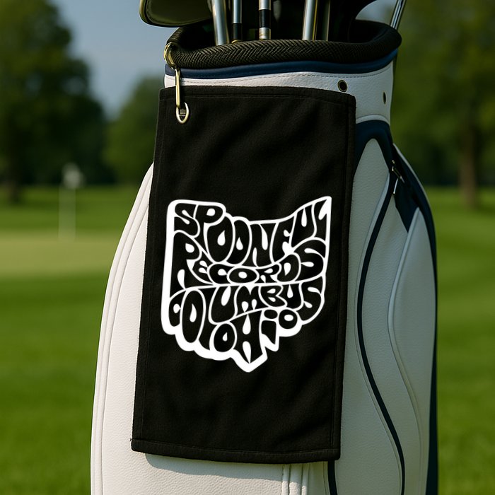 Spoonful Records Columbus Ohio Golf Towel