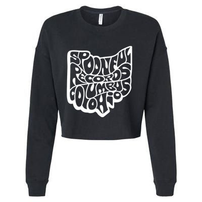 Spoonful Records Columbus Ohio Cropped Pullover Crew