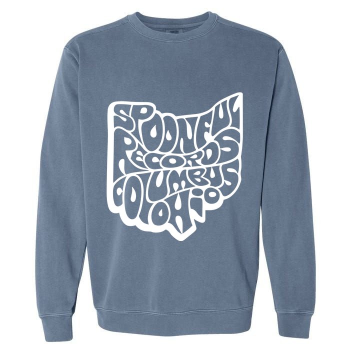Spoonful Records Columbus Ohio Garment-Dyed Sweatshirt