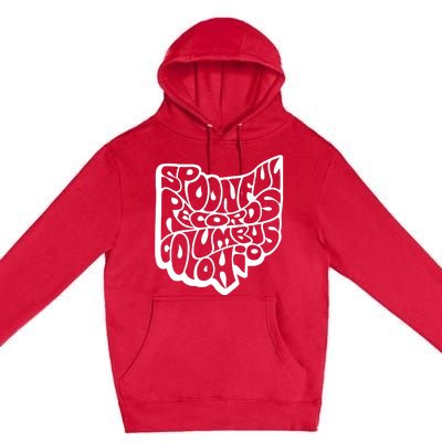 Spoonful Records Columbus Ohio Premium Pullover Hoodie