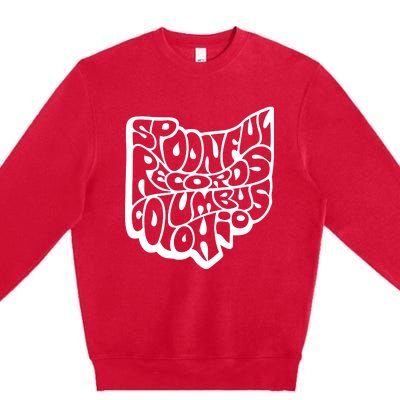 Spoonful Records Columbus Ohio Premium Crewneck Sweatshirt