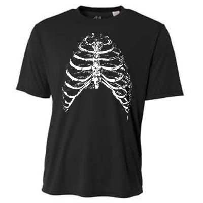 Skeleton Rib Cage Cooling Performance Crew T-Shirt