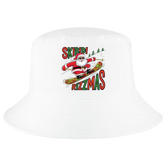 Skbidi Rizzmas Christmas Xmas Holiday Santa Claus Snowboard Cool Comfort Performance Bucket Hat