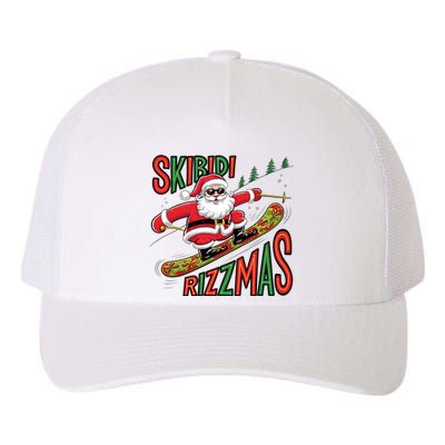 Skbidi Rizzmas Christmas Xmas Holiday Santa Claus Snowboard Yupoong Adult 5-Panel Trucker Hat