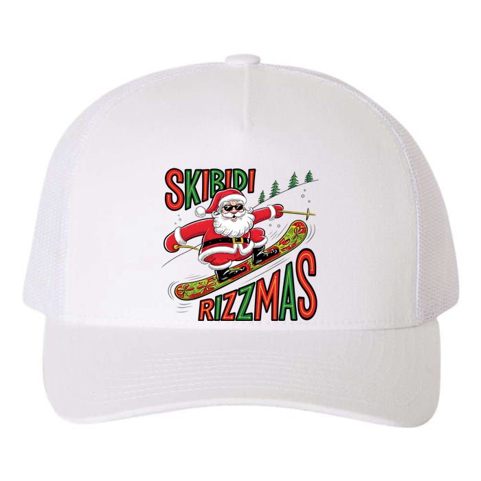 Skbidi Rizzmas Christmas Xmas Holiday Santa Claus Snowboard Yupoong Adult 5-Panel Trucker Hat