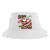 Skbidi Rizzmas Christmas Xmas Holiday Santa Claus Snowboard Sustainable Bucket Hat