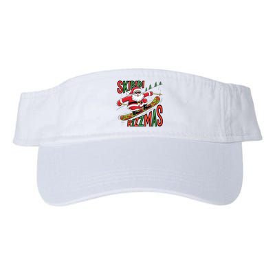 Skbidi Rizzmas Christmas Xmas Holiday Santa Claus Snowboard Valucap Bio-Washed Visor