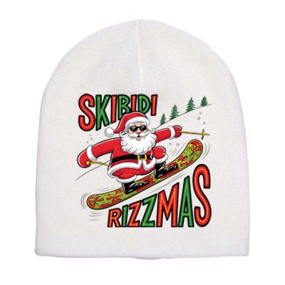 Skbidi Rizzmas Christmas Xmas Holiday Santa Claus Snowboard Short Acrylic Beanie