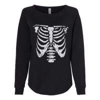 Skeleton Rib Cage Flower Easy Halloween Costume Womens California Wash Sweatshirt