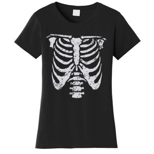 Skeleton Rib Cage Flower Easy Halloween Costume Women's T-Shirt